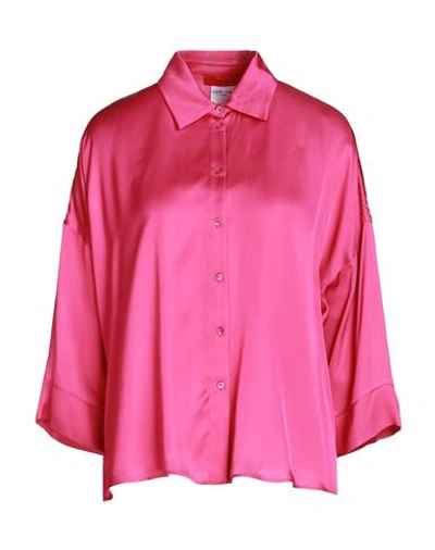 Max & Co . Woman Shirt Fuchsia Size 6 Viscose In Pink