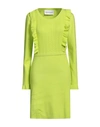Silvian Heach Woman Short Dress Acid Green Size M Viscose, Polyester, Nylon