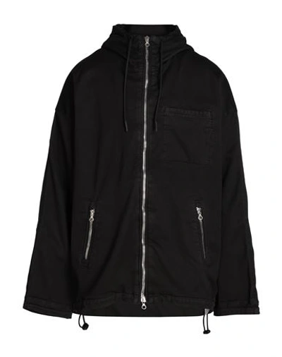 Diesel D-hennes Jogg Man Denim Outerwear Black Size Xxl Cotton, Polyester, Elastane