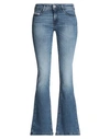 DIESEL DIESEL 1969 D-EBBEY 0LICM BOOTCUT AND FLARE JEANS WOMAN JEANS BLUE SIZE 31W-32L COTTON, ELASTANE