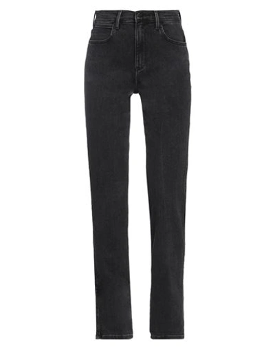Wrangler Woman Jeans Black Size 27w-32l Cotton, Polyester, Elastane