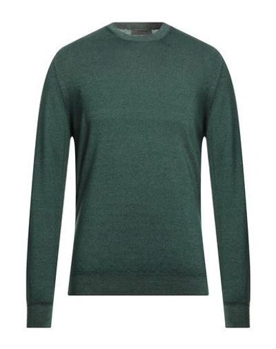 +39 Masq Man Sweater Green Size 38 Merino Wool