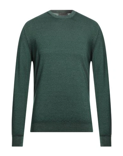 +39 Masq Man Sweater Green Size 44 Merino Wool