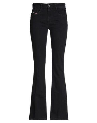 DIESEL DIESEL 1969 D-EBBEY Z9C25 BOOTCUT AND FLARE JEANS WOMAN JEANS BLACK SIZE 30W-32L COTTON, ELASTANE