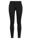 Fracomina Woman Jeans Black Size 30 Cotton, Modal, Recycled Polyester, Elastane In Black