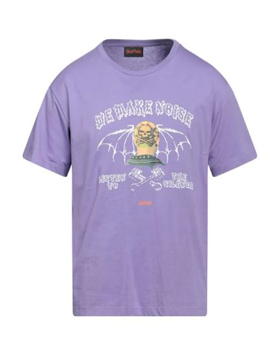 Self Made By Gianfranco Villegas Man T-shirt Light Purple Size Xxl Cotton