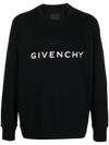 Givenchy Cotton Sweatshirt With Print In Black