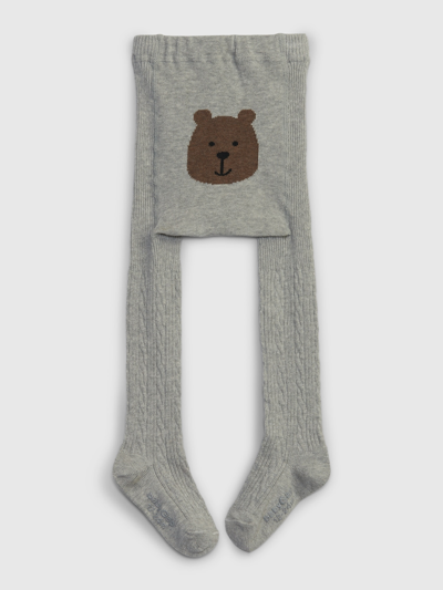 Gap Babies' Toddler Brannan Bear Cable-knit Tights In Light Grey
