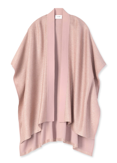 St John Sequin Knit Cape In Mauve