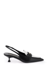Miu Miu Pointed High Heels In Black,white