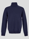 Ballantyne Wool Crewneck In Neronavy