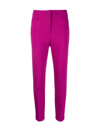 Pinko High-waisted Cigarette Trousers In Viola Buganville