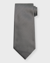 Tom Ford Men's Jacquard Silk Tie In White Grey
