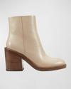 MARC FISHER LTD HALEENA LEATHER ANKLE BOOTS