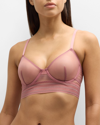 Else Bare Long-line Underwire Bra In Rose Dust