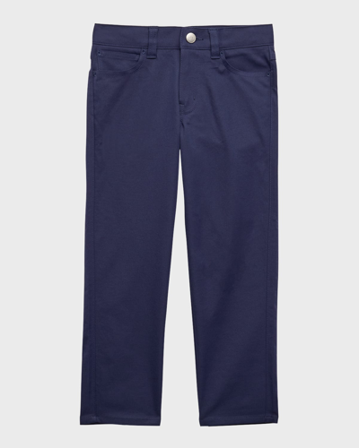 Peter Millar Boys' Youth Performance Twill Trousers - Little Kid, Big Kid In Navy