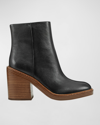 MARC FISHER LTD HALEENA LEATHER ANKLE BOOTS