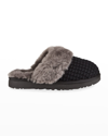 Ugg Cozy Knit Shearling Slippers In Burnt Cedar