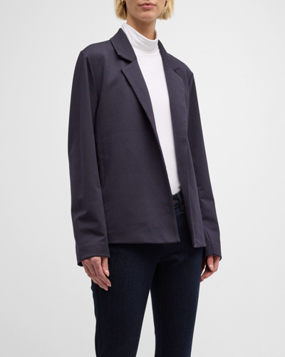 Eileen Fisher Open-front Flex Ponte Blazer In Noctn