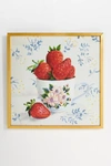 Artfully Walls Bowl Of Strawberries Wall Art In Red