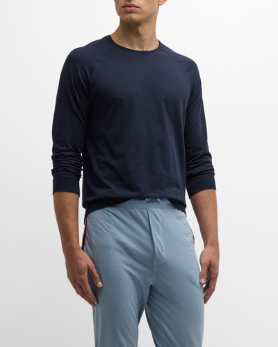 Paul Smith Men's Cotton Long Sleeve T-shirt In Navy