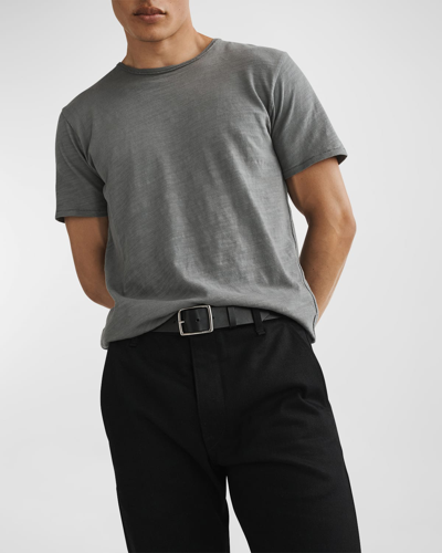 Rag & Bone Classic Flame Slub Cotton T-shirt In Stone