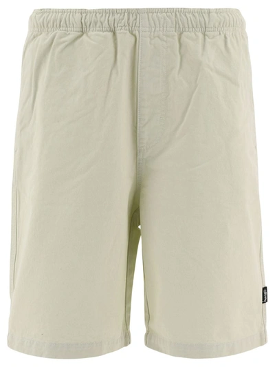 Stussy Off-white Brushed Beach Shorts In Beige
