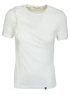 Alyx Ladies Twisted Short Sleeve Round Neck T-shirt In White