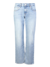 7 For All Mankind Austyn Squiggle Light Grey Clean Slim Leg Jean In Blue