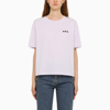APC A.P.C. LIGHT LILAC CREW-NECK T-SHIRT IN JERSEY