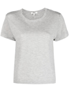 Agolde Adine Shrunken Cropped T-shirt In Grey
