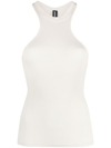 Andreädamo Ribbed Tank Top In Grey