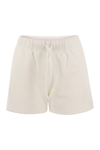 AUTRY AUTRY COTTON SHORTS WITH EMBROIDERED LOGO