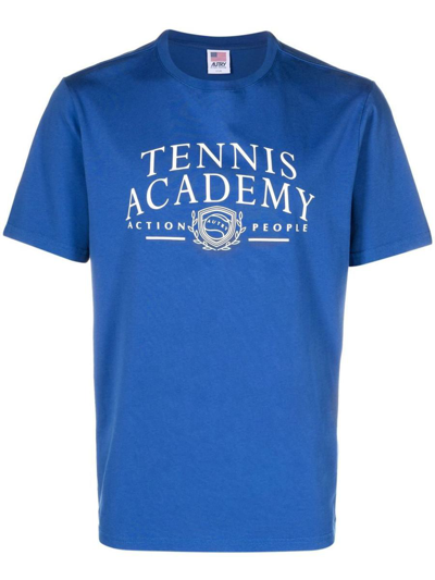 Autry Academy-print T-shirt In Blue