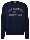SPORTY AND RICH SPORTY & RICH BLUE COTTON SWEATSHIRT