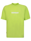 Bonsai Regular Fit Tee Printed Classic Logo Acid Green Cotton Logo T-shirt - Logo Tee