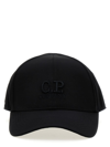 C.p. Company Gabardine Baseball Cotton Hat In Black