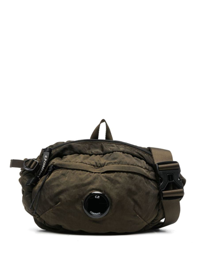 C.p. Company Lens-detail Padded Messenger Bag In Green