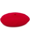 Celine Céline Robert Knitted Beret Hat In Red