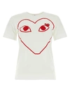 Comme Des Garçons Play T-shirt-xs Nd Comme Des Garcons Play Female In White