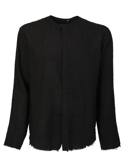 Costumein Frayed Edges Black Shirt