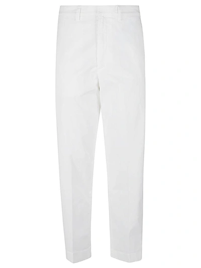 Department Five Wide Leg Trousers Belt Loops Back Pockets In White