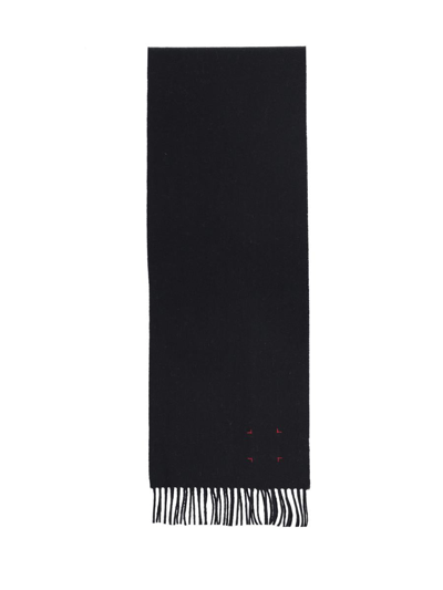 Destin Fringed Scarf In Nero