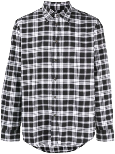 Diesel Shirt In Checked Flannel In Multicolor