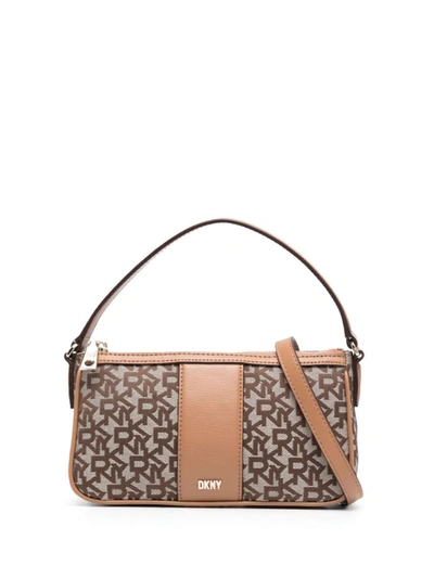Dkny Bryant Logo Crossbody Bag In Brown ModeSens