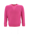 Drumohr Man Sweater Fuchsia Size 48 Super 140s Wool In Pink