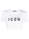 DSQUARED2 DSQUARED2 ICON CROPPED T-SHIRT