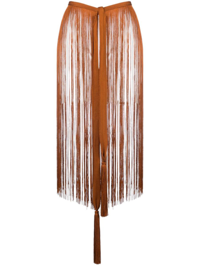 Forte Forte Draped Pareo Belt In 3089 Amber