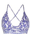 Isabel Marant Solange Swimsuit In Blue White