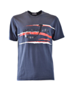 Jacob Cohen Cotton Logo T-shirt In Blue